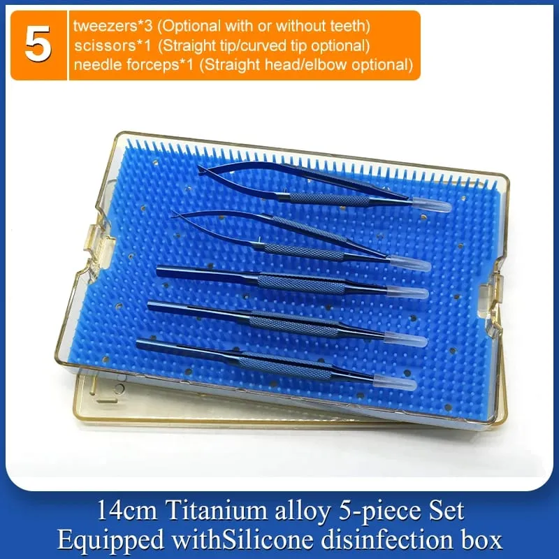 4 Pieces/set Of Ophthalmic Microsurgery Instruments 12/16/18cm Scissors+Needle Holder+tweezers Stainless Steel Surgical Tools — image 12