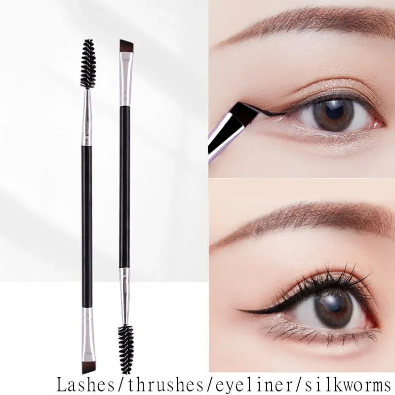 Nuovo Pennello per sopracciglia Pennello per eyeliner per sopracciglia Pennello per correttore Pennelli per trucco professionale Microbrashi per ciglia HZS03 — image 1