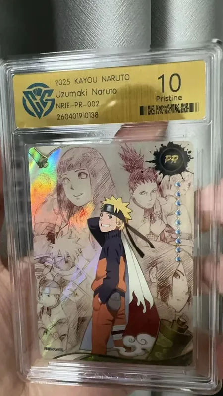 Karta Naruto wersja angielska PR-001PR-002 PRISTINE-10.0 Autentyczna karta oceny KAYOU