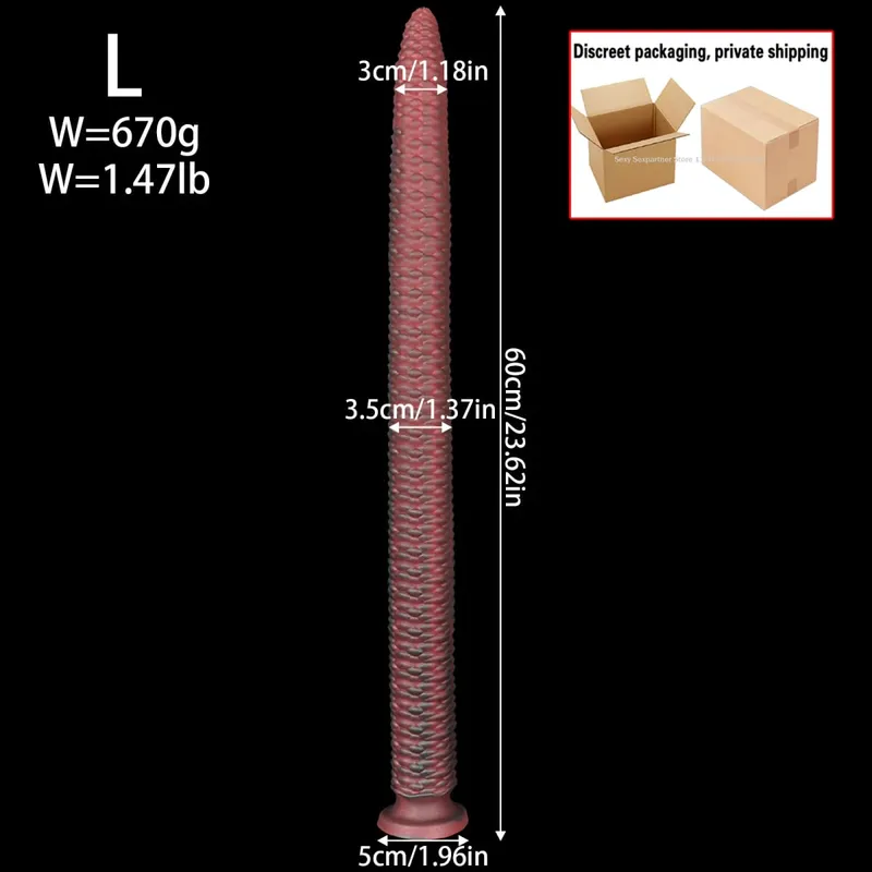 ยาว 55 ซม.ปลั๊กฟักทองDildoลึกAnal Whipนุ่มAnal Plugของเล่นสำหรับผู้ใหญ่Monster Dilator Anal Dildo Stimulatorผลิตภัณฑ์ — image 10