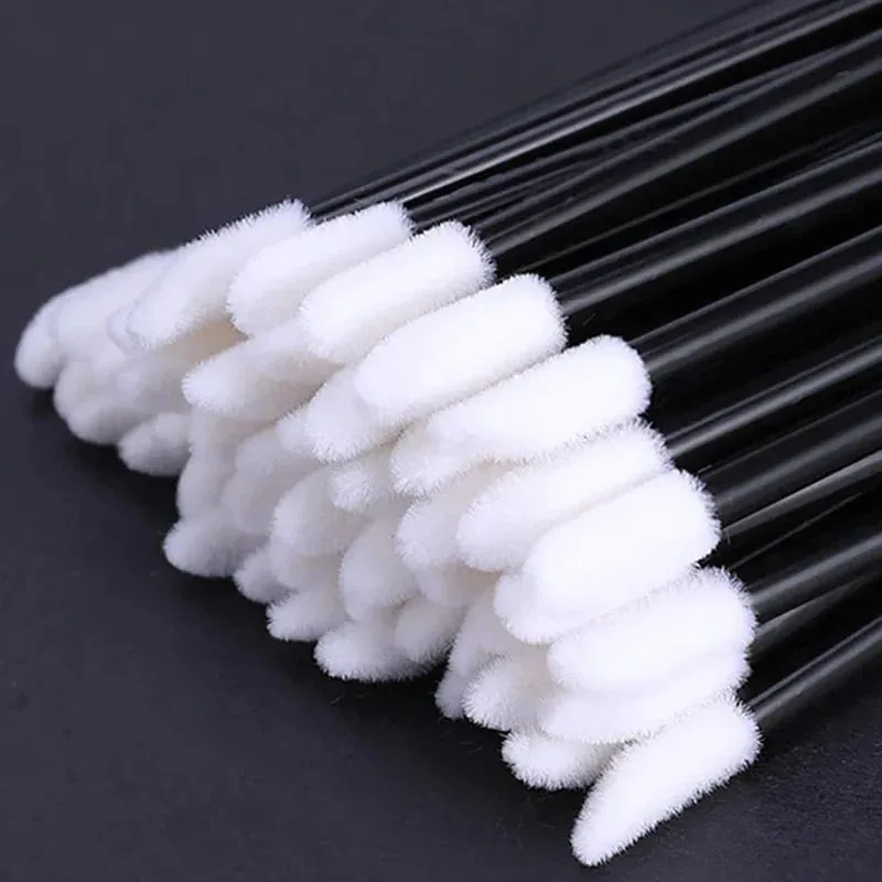 50 Pz Usa E Getta Pennello Per Labbra Trucchi Per Ciglia Microbrush Lash Extension Mascara Applicatore Rossetto Bacchette Set Strumenti di Trucco Cosmetico