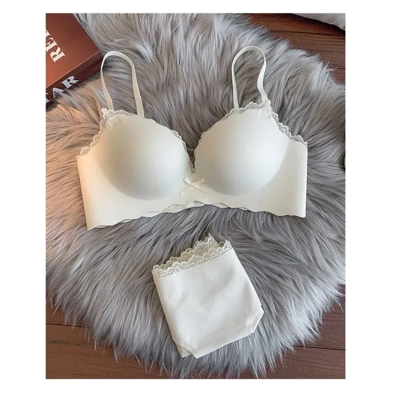 Set reggiseno push up da donna di vendita caldo Set di lingerie comfort anti-cedimento con supporto wireless senza soluzione di continuità S-XLAB per l'uso quotidiano delle giovani donne — image 1