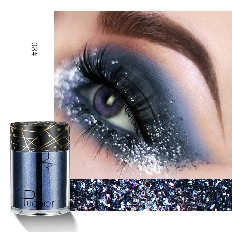 Ny Glitter Øjenskygge Professionel Makeup Monokrom skinnende Øjenskygge Pailletter Universal Party Cosmetic — image 26