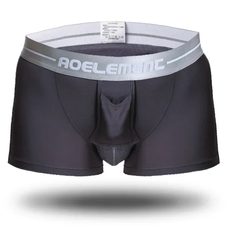 Kulseparerade underkläder Herrventilerade sommartorrkalsonger Is sidenväska isfriska boxers — image 28