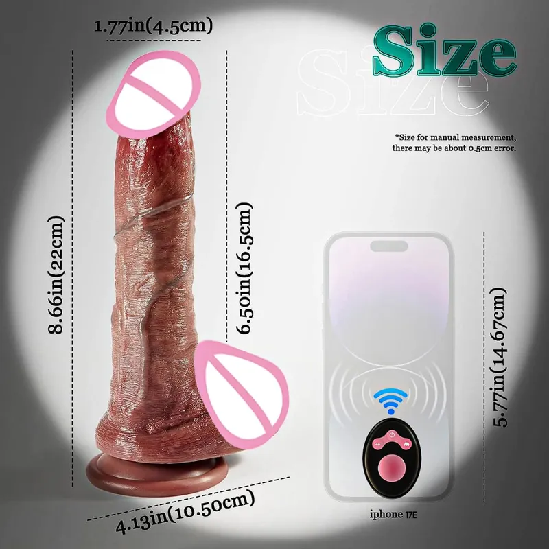 Urat Realistik Lembut Tebal Dildo Melancap Batang Besar Silikon Ganda Daging Kecil Zakar Wanita Lelaki Dubur Mainan Seks Cawan Sedutan Batang — image 8