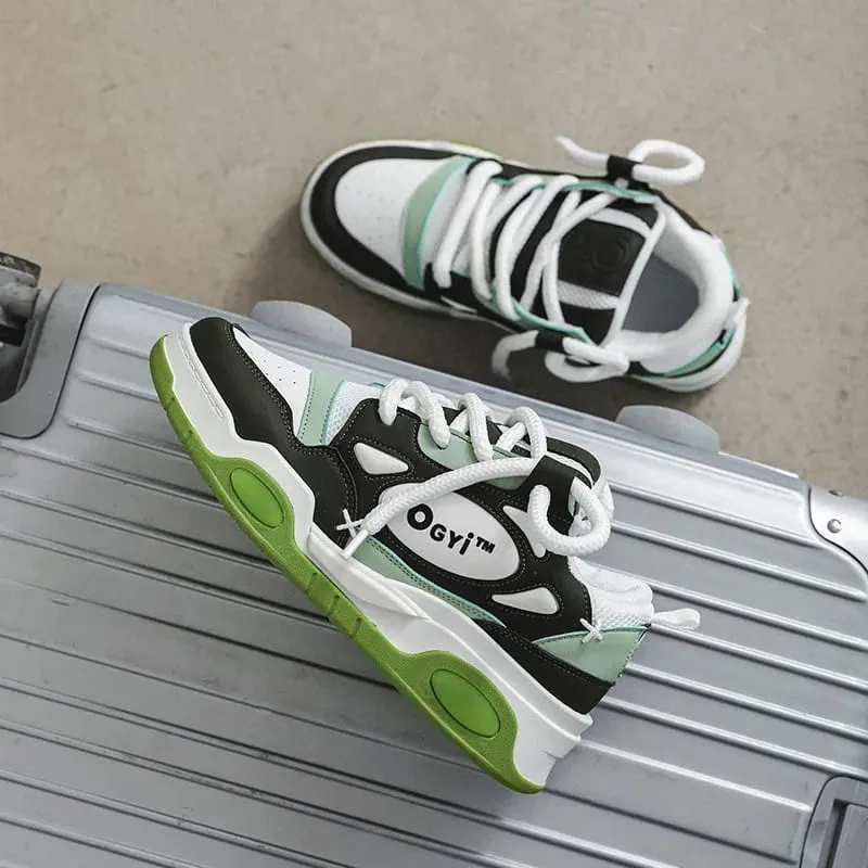 2023 neue Turnschuhe männer Bequeme Low-top Schnürung Plattform Erhöhte Casual Schuhe Outdoor Skateboard Schuhe Turnschuhe für Männer