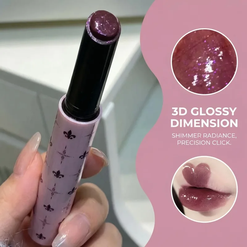 Herorange 1+1 Lip Set Hydrating Long Lasting Glitter Lip Makeup Portable Holiday Gift — image 6