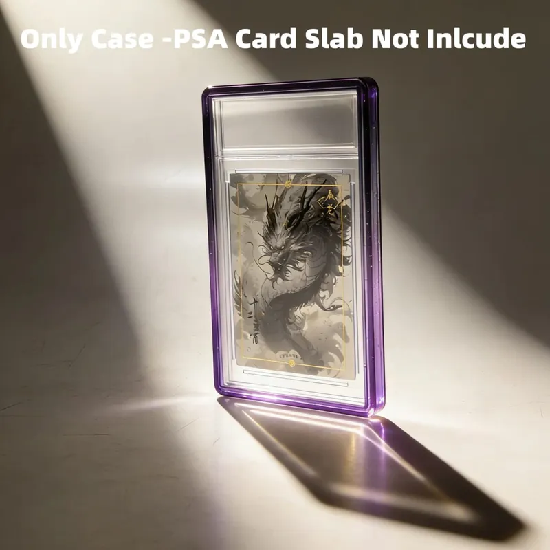 Glitzernde TPU-Slab-Stoßstangenschutzhülle mit schützender Haut und transparenter Rückseite für PSA 35PT-Sammelkarten — image 14