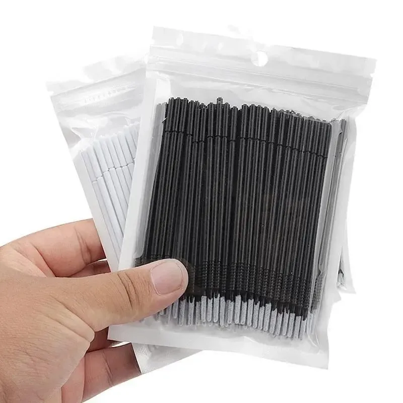 100 Stück Einweg-Spiral-Mascara-Applikator Wimpernbürsten Wimpernverlängerung Make-up-ToolsBürstengriff Microbrush — image 2