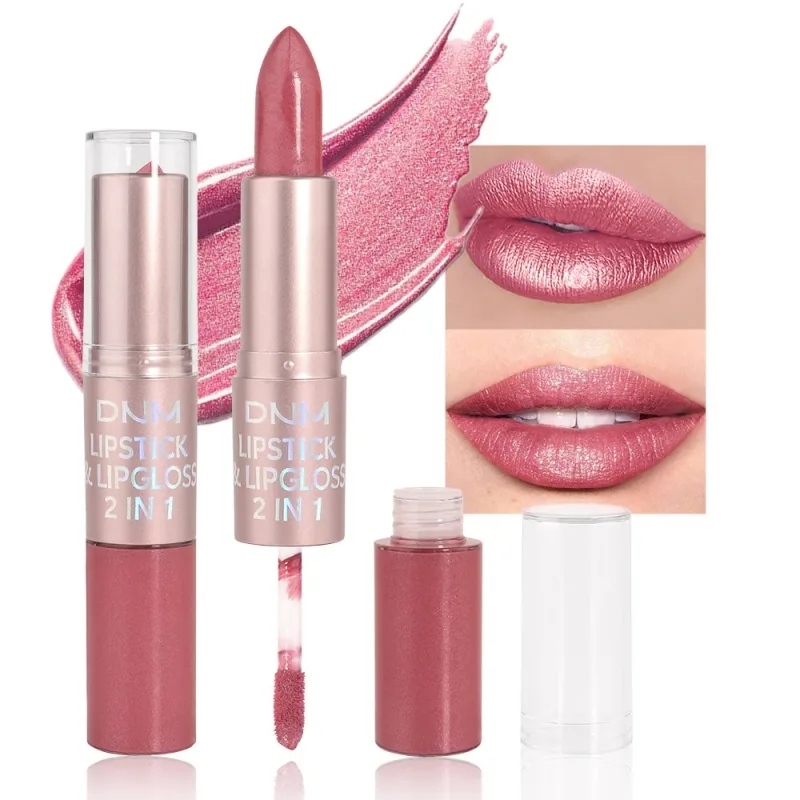 DNM Double Headed Mate ลิปสติกและลิปกลอสแต่งหน้ายาวนาน 2 In 1 Stick Moisturizing Lipgloss Tint เครื่องสำอางค์ Lip Stain — image 9