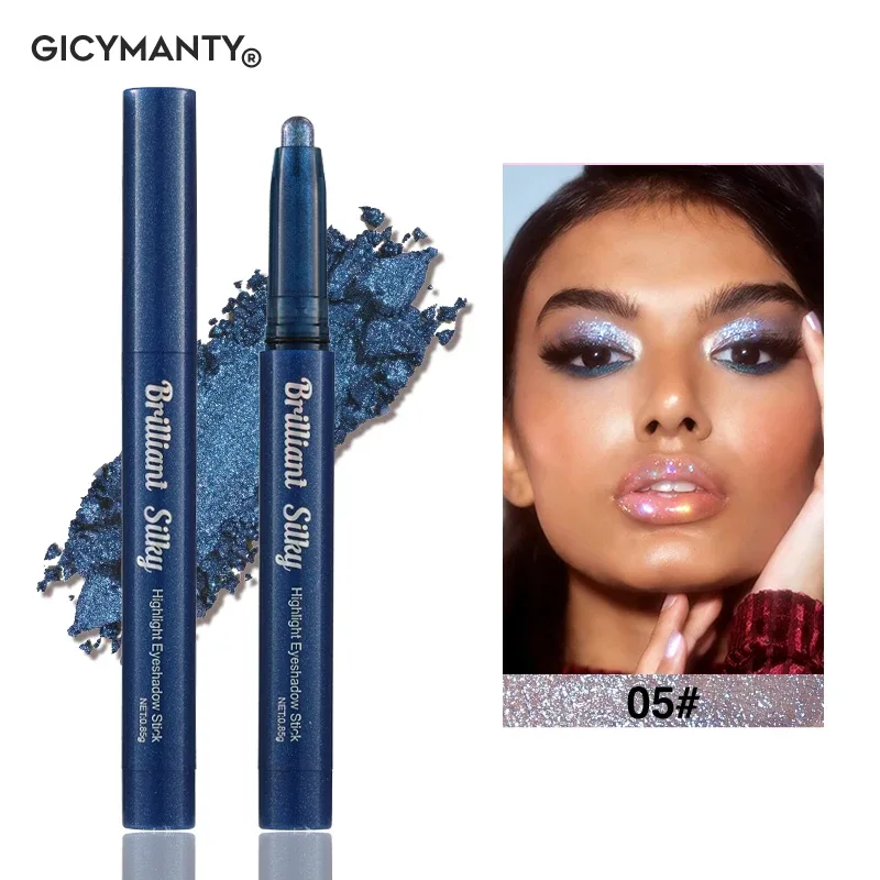 Sparkle Eyeshadow Stick Highlight Eye Pencil Shimmer Pearl Długotrwały wodoodporny, wielofunkcyjny makijaż oczu Beauty — image 12