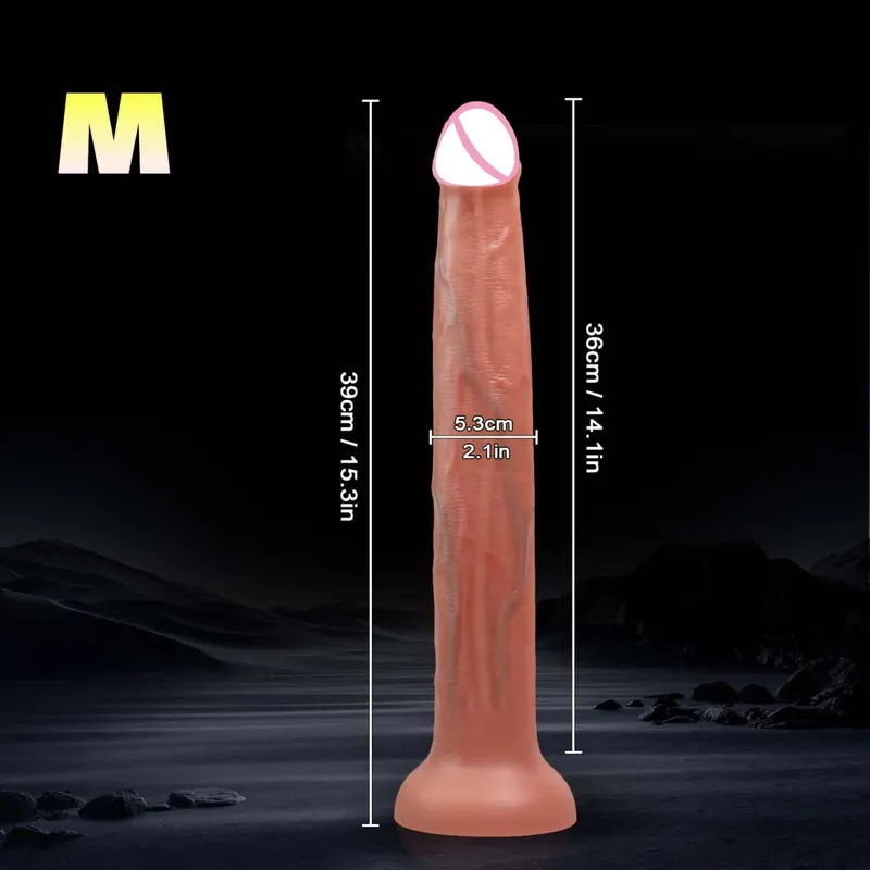 3 dimensioni realistico super lungo pene dildo con ventosa morbido masturbatore enorme sensazione di pelle cazzo anale giocattolo del sesso per uomini donne adulti — image 8