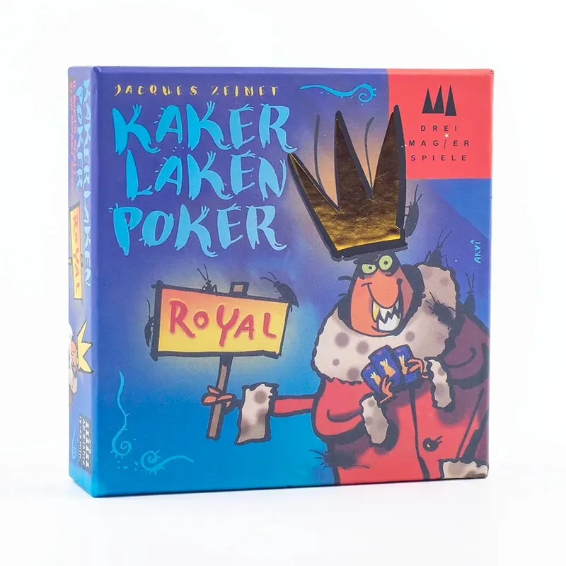 Jeu de cartes Royal Kaker Laken Premium - Poker Night Essential avec tableau de triche Devir-game Moth pour un maximum de plaisir