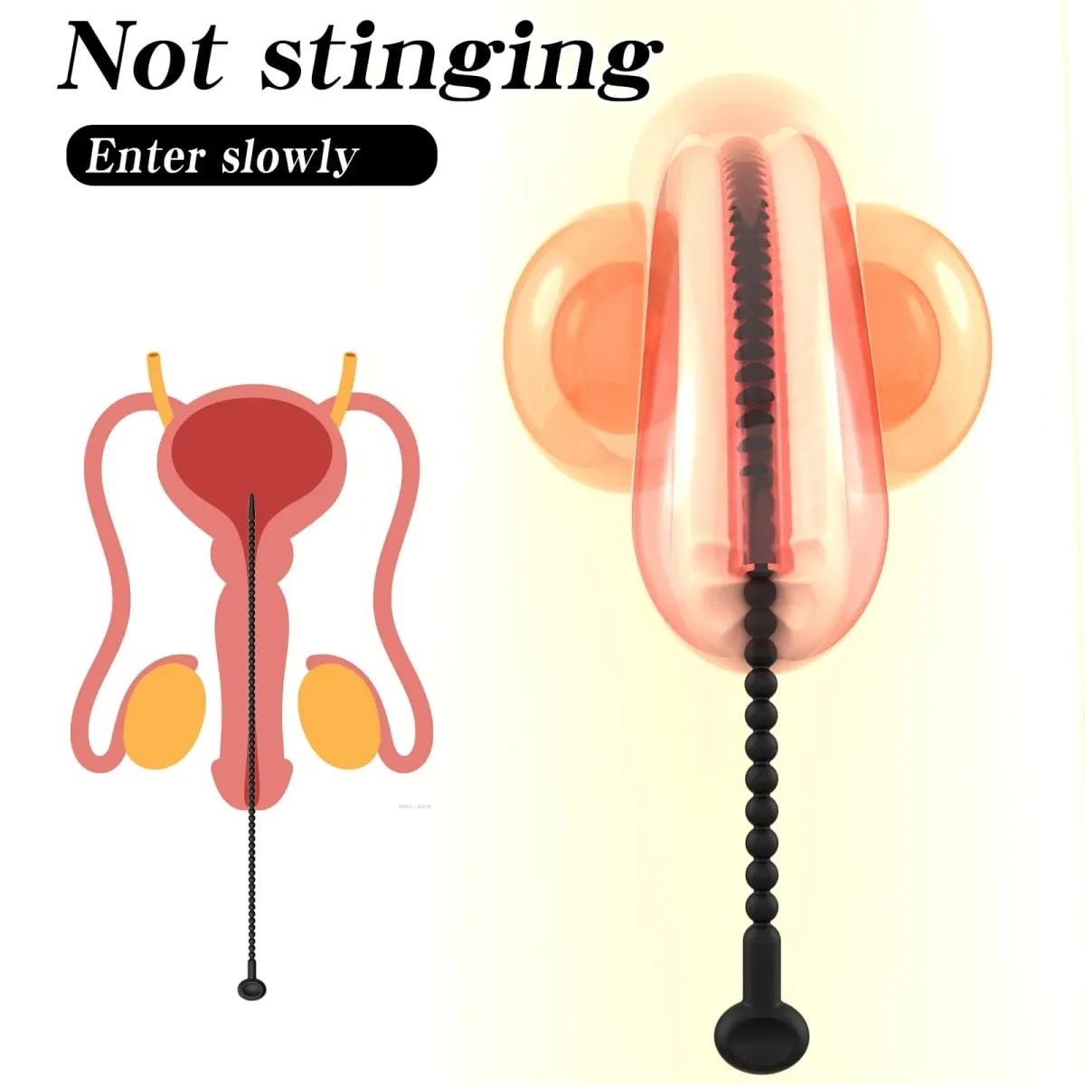 Gradueret Urethral Dilatator Sæt – 7 størrelser blød silikone penis lydstang til mænd Genanvendelig lydtræner voksen sexlegetøj — image 5