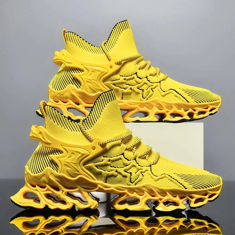 Scarpe da uomo tipo lama scarpe da corsa traspiranti con assorbimento degli urti scarpe antiscivolo per jogging tennis palestra scarpe da ginnastica casual da passeggio — image 16