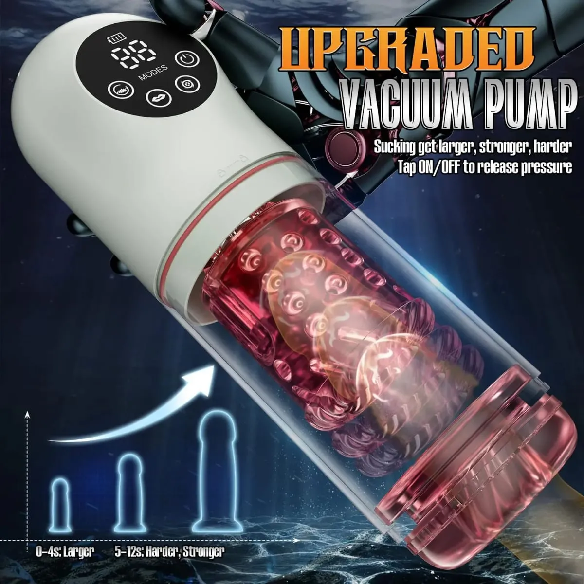 Xoay Tự Động Hút Nam Masturbator Dương Vật Bơm Đâm Liếm Giới Tính Máy Stroker Bỏ Túi Âm Hộ Đồ Chơi Tình Dục Người Lớn Dành Cho Nam — image 4