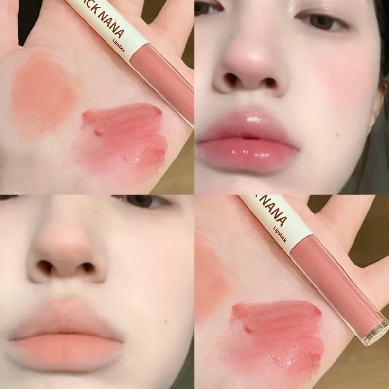 Lucidalabbra a doppia testa Matita labbra Contorno labbra Trucco Matita labbra nuda opaca Lava Cioccolato Marrone Specchio Lucidante per labbra Tinta labbra — image 3