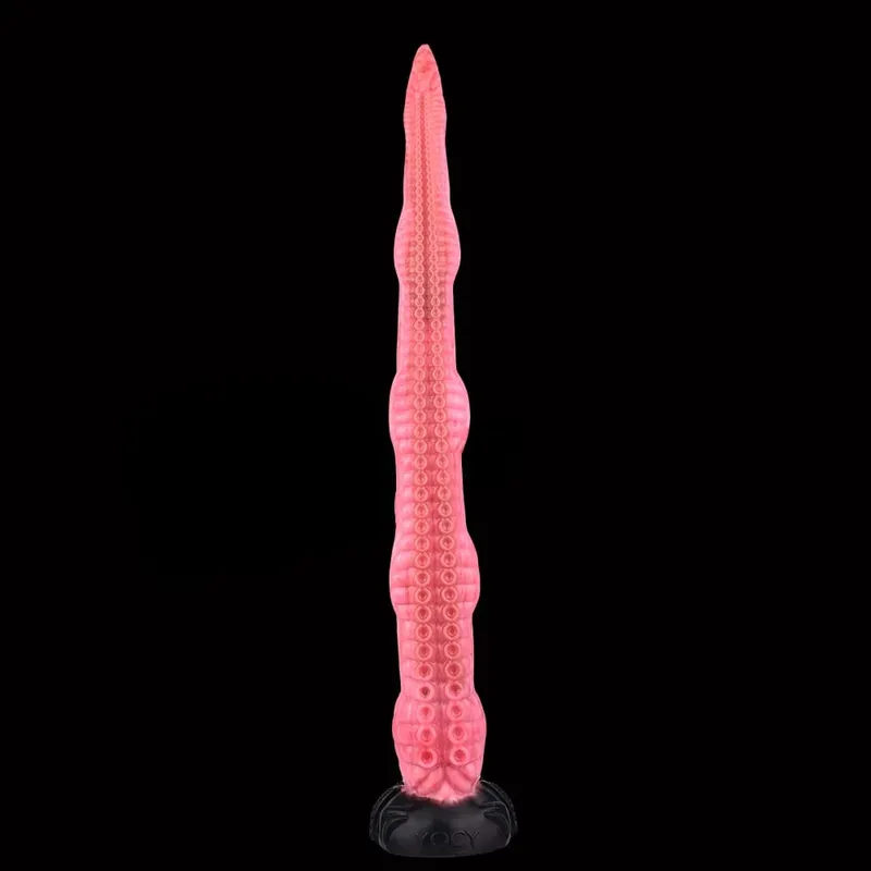 Long Tentacle Dildo 25.19 Inch Pink Monster Anal Dildos Powerful Suction Cup Anus Vaginal Stimulator Silicone Sex Toys