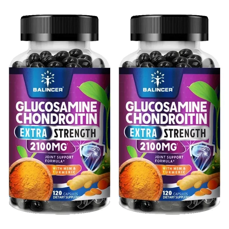 Balincer อาหารเสริมกลูโคซามีน 2100 มก. พร้อม Chondroitin | การเคลื่อนย้ายข้อต่อช่วยในการเคลื่อนไหวของข้อต่อ | อาหารเสริมการสนับสนุนข้อต่อ — image 11