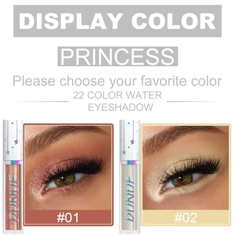 24 Farben Lidschatten-Stick, flüssiger Eyeliner, metallische Farbe, grün, Perlglanz, Glitzer, Lidschatten, wasserfest, Hochglanz-Make-up-Pigment — image 7