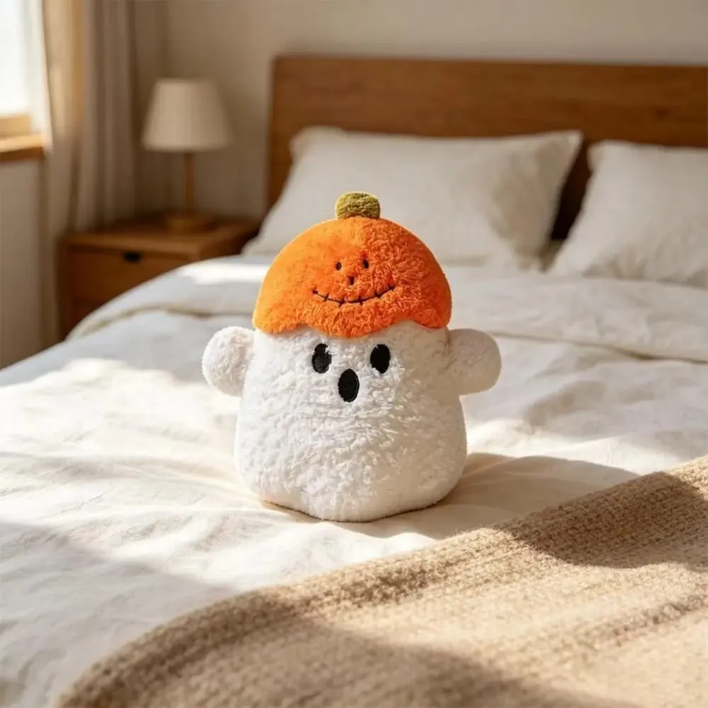 Cozy Ghost Decorative Cushion Hug Pillow Toy Plush Fabric PP Cotton Filling Ghost Decor Ornaments Halloween Pillow Home Decor — image 5