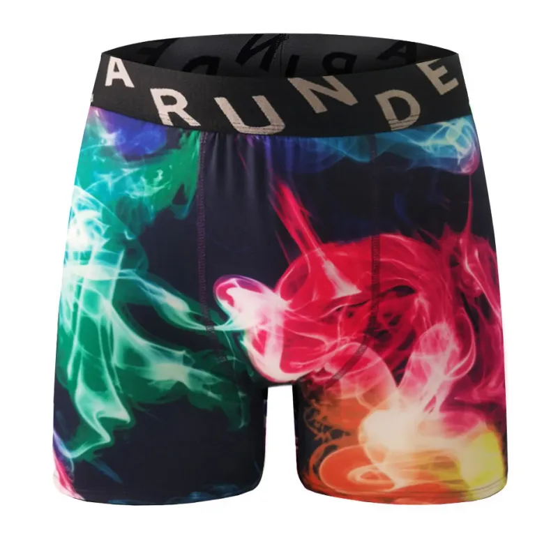 Pantaloni da tilamento con motivo divertente stampato 3D da uomo alla moda, boxer sportivi ad asciugatura rapida, traspiranti e confortevoli, taglie forti