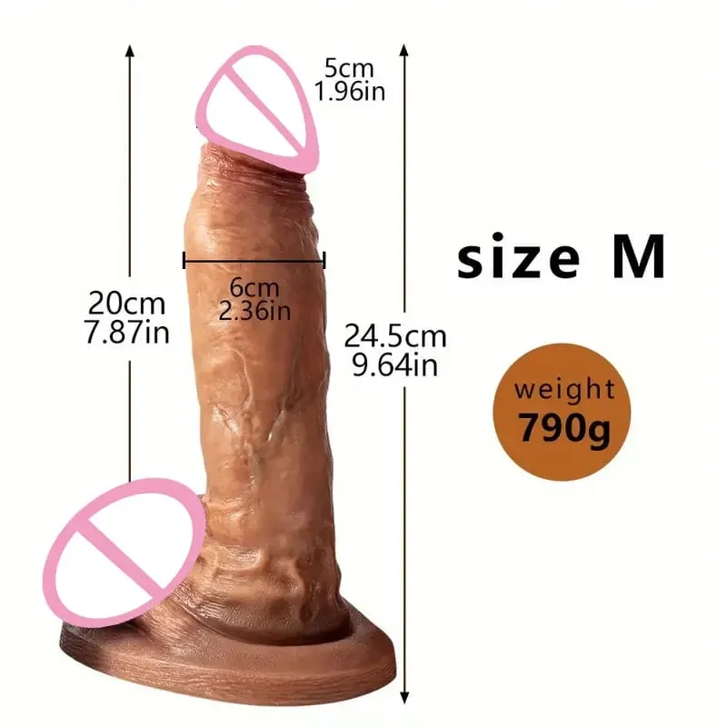 Besar Tebal Realistis Dildo Penis Besar Penetrasi Ganda Anal Plug Vagina Masturbasi Kontol Palsu Mainan Seks Dewasa untuk Wanita Sexuales — image 15