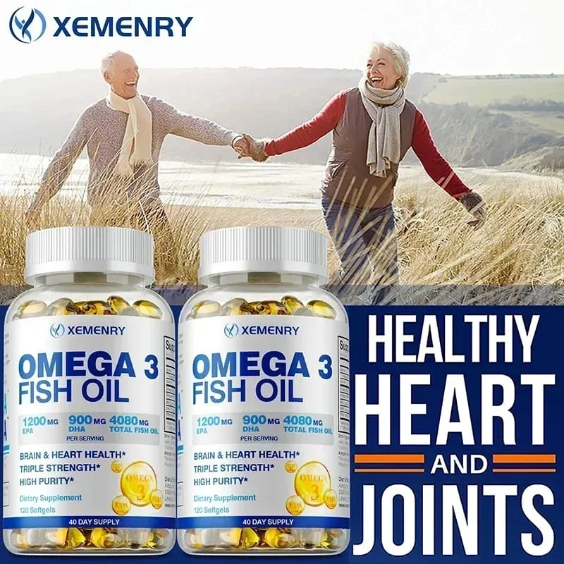 Minyak Ikan Omega-3 - Meningkatkan Kepekatan Memori dan Kognisi Menggalakkan Kesihatan Otak dan Mata Meningkatkan Fungsi Imun — image 6