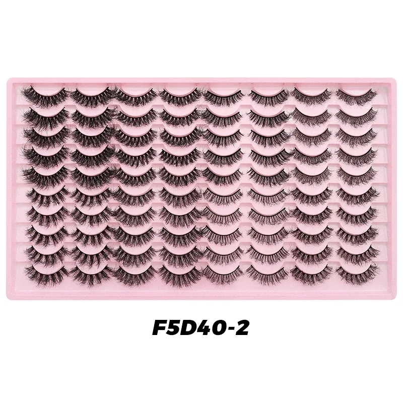 40 Pairs Volume Strip Lashes Faux Mink False Eyelashes Kit Cosmetics Soft Fake Volume Eyelash Extensions Wholesale — image 8