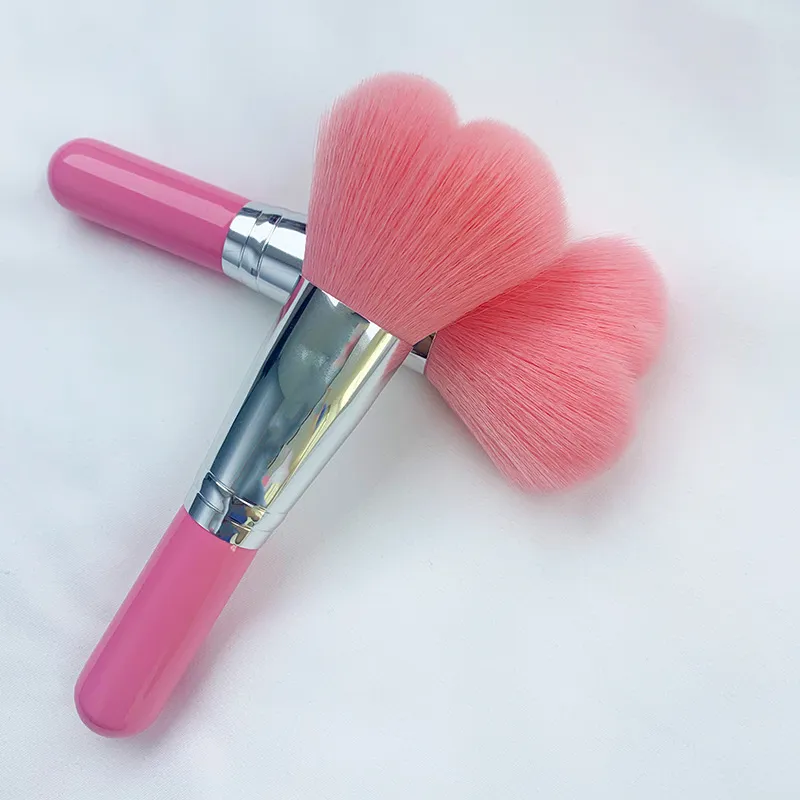 แปรงแต่งหน้า Blusher แปรง Love Shape Loose Powder แปรง Super Soft Fiber ขนสัตว์ Dot Blush แปรงเครื่องสำอางค์ความงาม Make up Tools — image 3