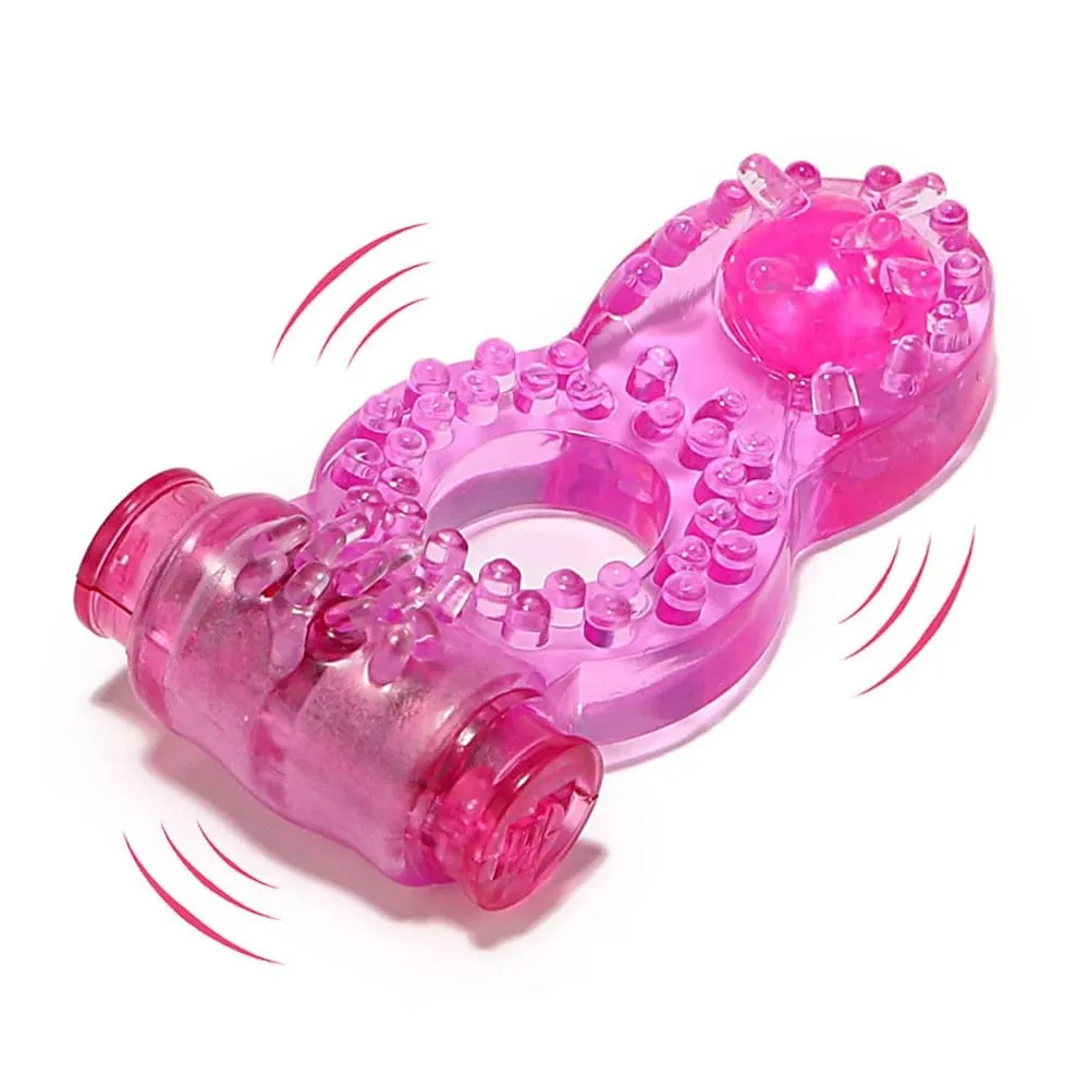 Vibrerende Penis Ring Klitoris Stimulator Pik Forsinket Ejakulation Mand Sexlegetøj Til Par Vagina Orgasme Dual Pleasure Vibrator — image 1