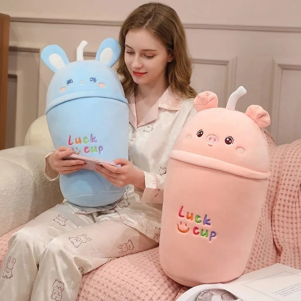Tazza da tè al latte Cuscino in peluche Cuscino per divano morbido imbottito per animali Coperta squishy Adorabile decorazione per la casa Giocattoli Regali a sorpresa di compleanno — image 7