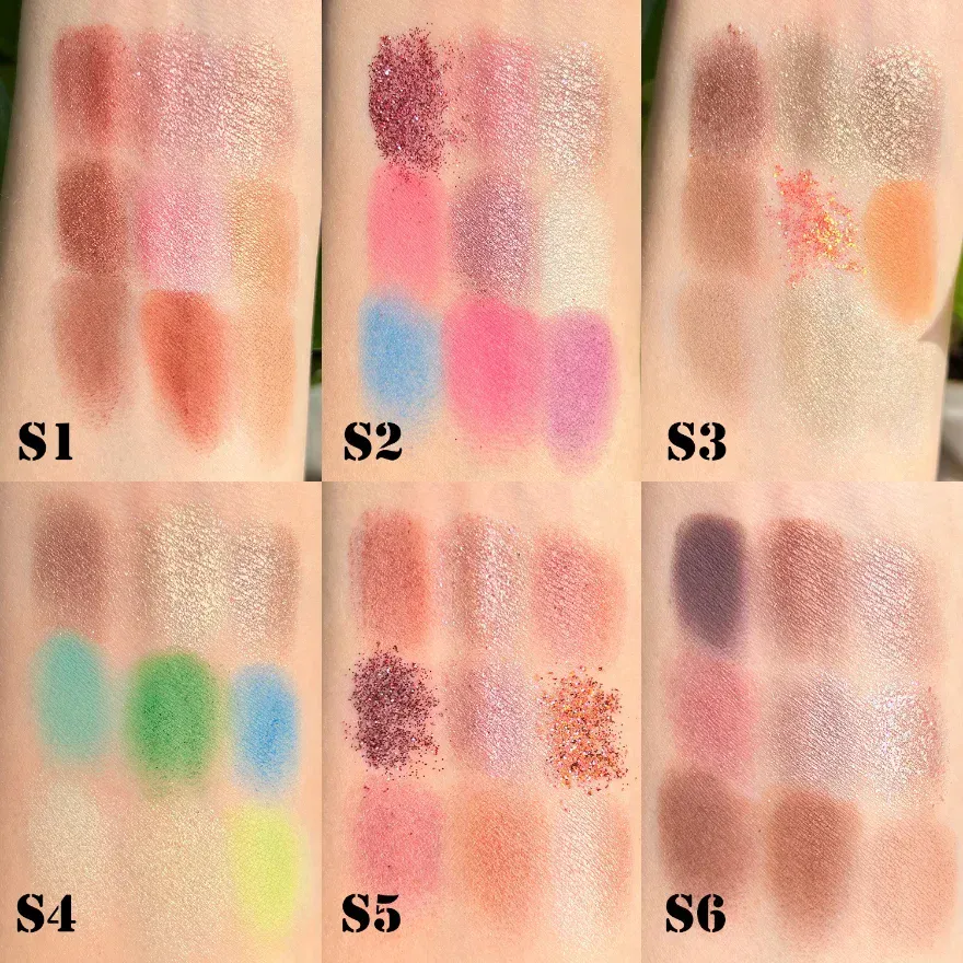 Fard à paupières scintillant à haute pigmentation, cosmétiques mats, Palette de fards à paupières personnalisés, maquillage végétalien, offre spéciale — image 7