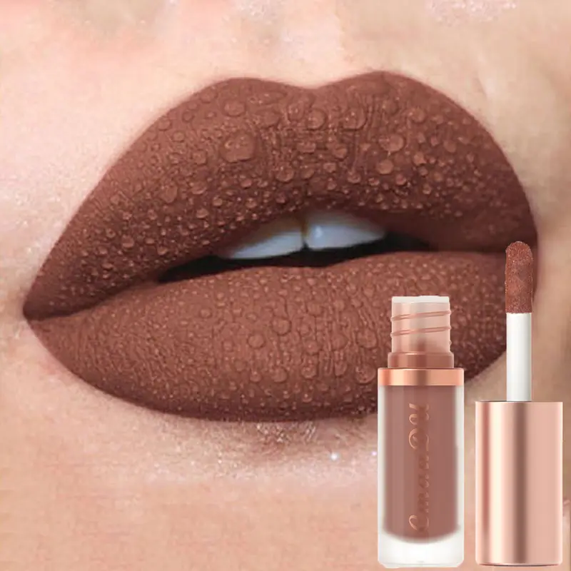 1 stücke Wasserdichte Matte Samt Lip Glasur Feuchtigkeitsspendende Langlebige Nicht-stick Tasse Nicht Leicht Zu Verblassen Lip Gloss lippenstift Make-Up — image 2