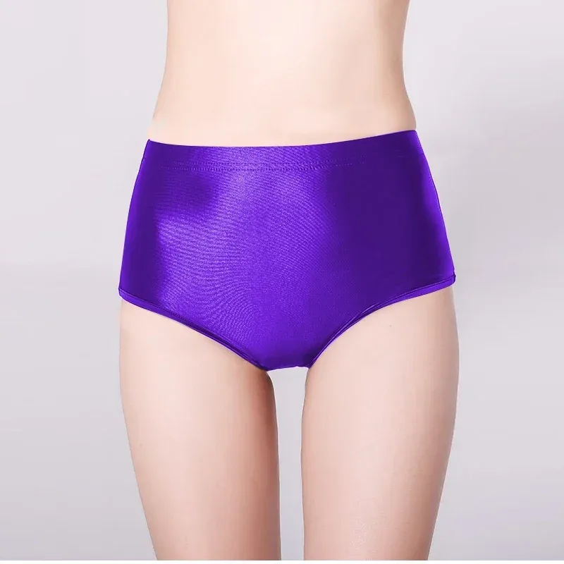 Glossy Seamless Spandex Shorts Silky Smooth Sexy Solid Pants High Waist Tights Biker Running Workout underwear men briefs — image 12