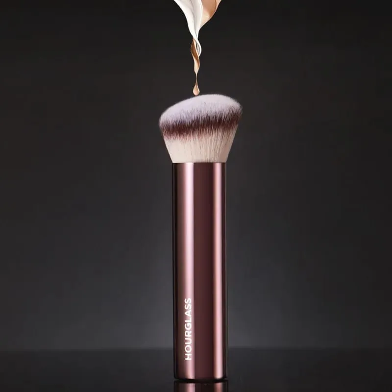 1 styk Angled Foundation Makeup børster Liquid Foundation Makeup børste udsøgt professionelt kosmetisk værktøj metalhåndtag — image 1