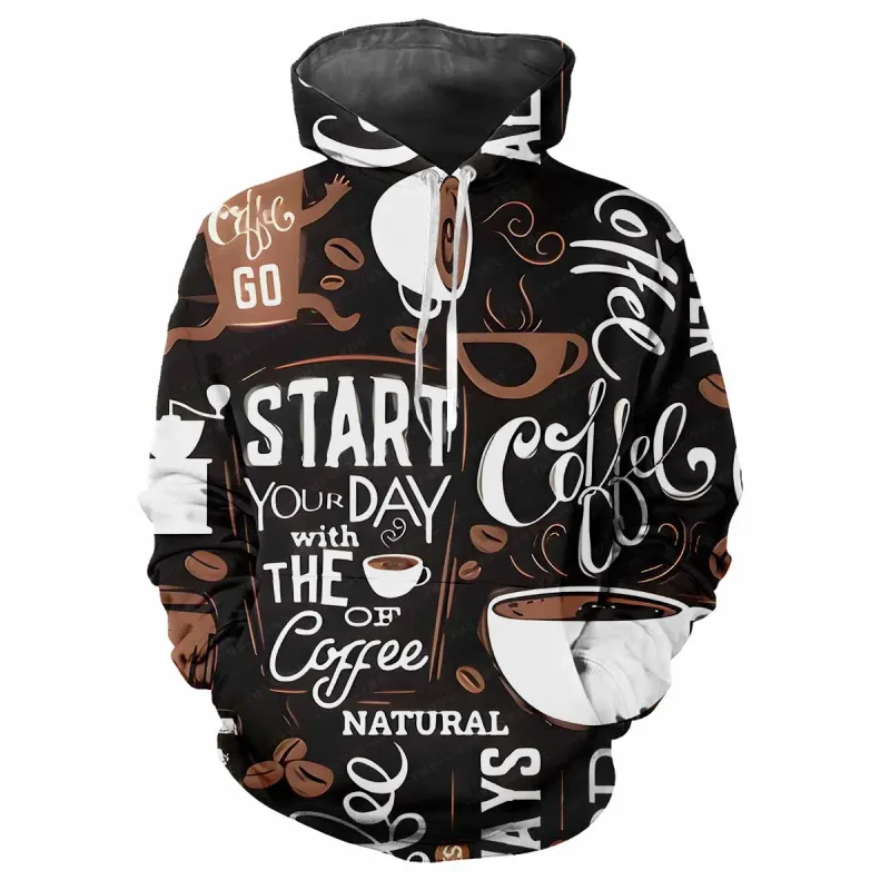 2024 Fashion Men's Hooded Printed Letter Pattern Sweatshirt Casual Long Sleeve Hooded Top Street Design Men's Sportswear — image 16