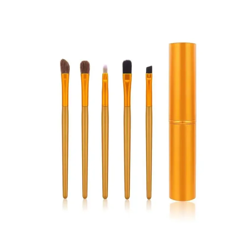 5-teiliger Eyeliner-Pinsel mit Aufbewahrungsrohr, Augen-Make-up-Pinsel-Set, weicher Lidschattenpinsel, Verwischpinsel — image 11