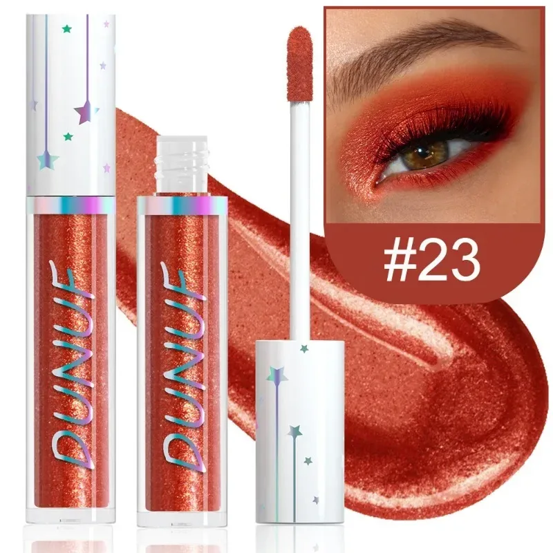 24 Farben Lidschatten-Stick, flüssiger Eyeliner, metallische Farbe, grün, Perlglanz, Glitzer, Lidschatten, wasserfest, Hochglanz-Make-up-Pigment — image 30