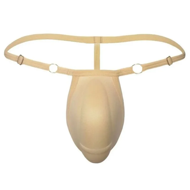 T-back Push Up Spons Cup Pad Thongs Verstelbare 3D Gewatteerde Slips Naadloze Lage Taille Mannen Shapewear Mannen Slipje Accessoires — image 10
