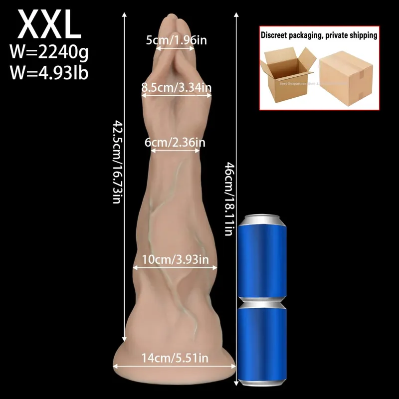 Enorme simulado palma anal plug fisting butt plug dilatação treinamento massagem de próstata anal vibradores brinquedos xxl para mulheres brinquedos sexuais masculinos — image 13