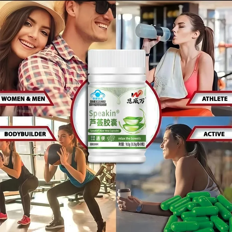 Výtažek z Aloe Vera Doplněk spalování tuků Podpora trávení Podpora zdraví Regulace krevního cukru krása Úprava tělesné hmotnosti Kapsle — image 7