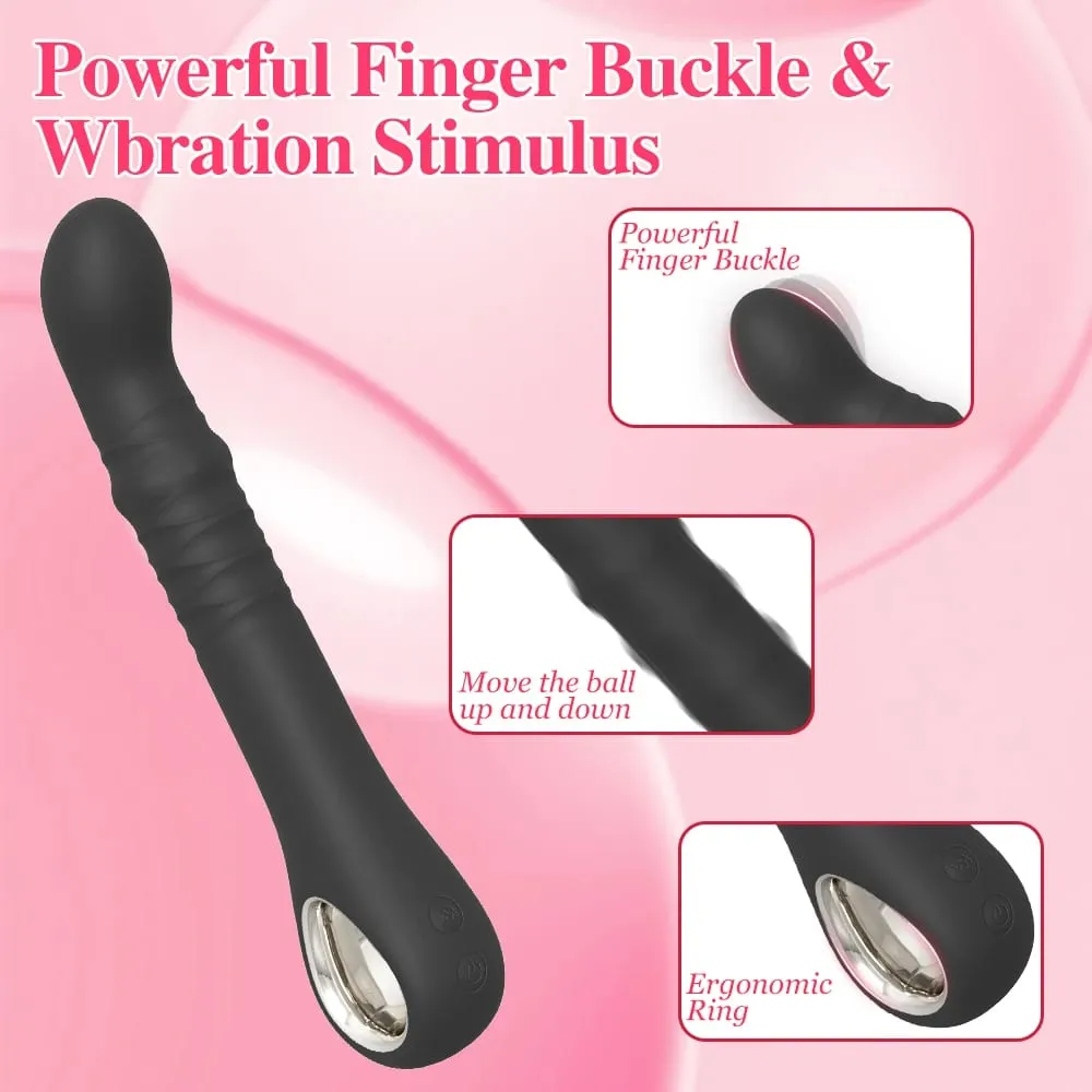 Swing G Spot gode vibrateur femmes stimulateur de Clitoris vibrant télescopique Anal godemichet Anal femelle poussée jouets sexuels pour adultes — image 3