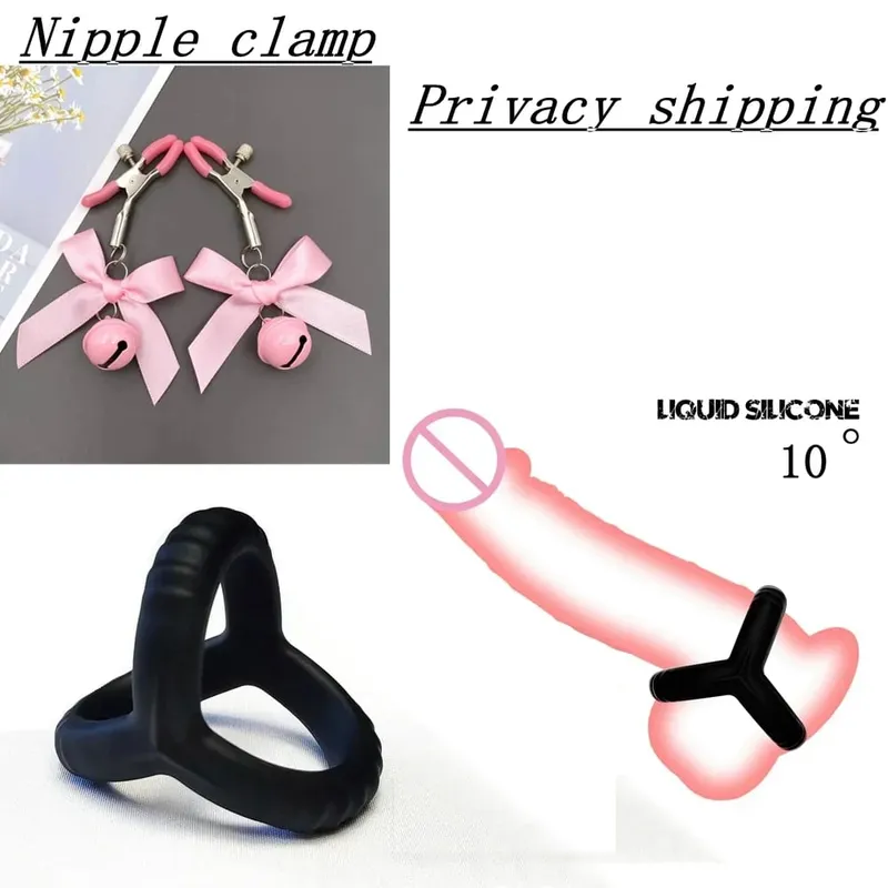 Sort silikone Cockring Forsinkelse Ejakulation Sædlås Ring Genanvendelig Cockring Mænd Penisring Sexlegetøj til par Sexbutik — image 10