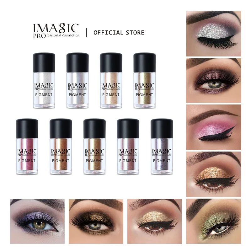 Neue Ankunft Glitter Lidschatten Metallic Lose Pulver Wasserdicht Schimmer Pigmente Farben Lidschatten Make-Up Kosmetik — image 2