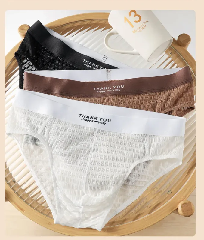 โปร่งใสตาข่ายชุดชั้นในชาย Ultra Thin Sheer กางเกงกางเกงระบายอากาศถุงน่องกางเกงนุ่มชุดชั้นใน Low Rise Knicker — image 7