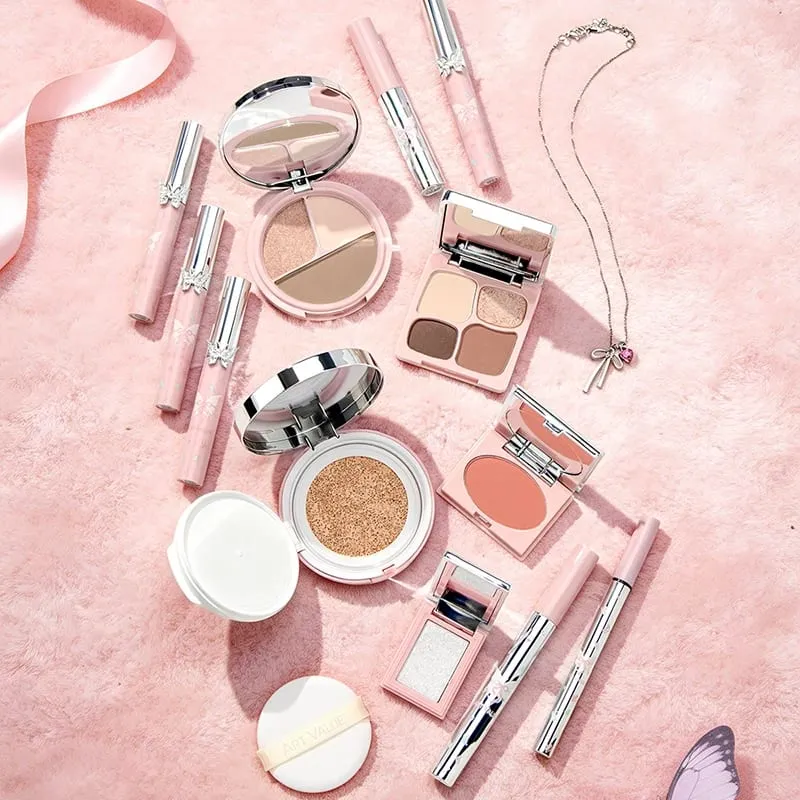 Luxuriöses Make-up-Set, rosa Schmetterling, Kosmetik-Set, Lidschatten-Palette, Lippentönung, Rouge, Mascara, Eyeliner, Highlighter, Beauty-Make-up-Geschenk — image 6