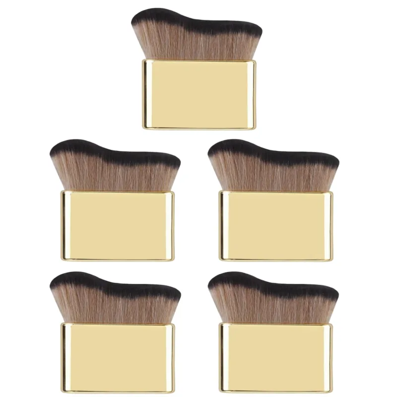 Pennello autoabbronzante per il corpo Pennelli per trucco morbidi dorati Pennello autoabbronzante portatile Strumenti per applicare la crema solare per fondotinta per collo e gambe — image 10