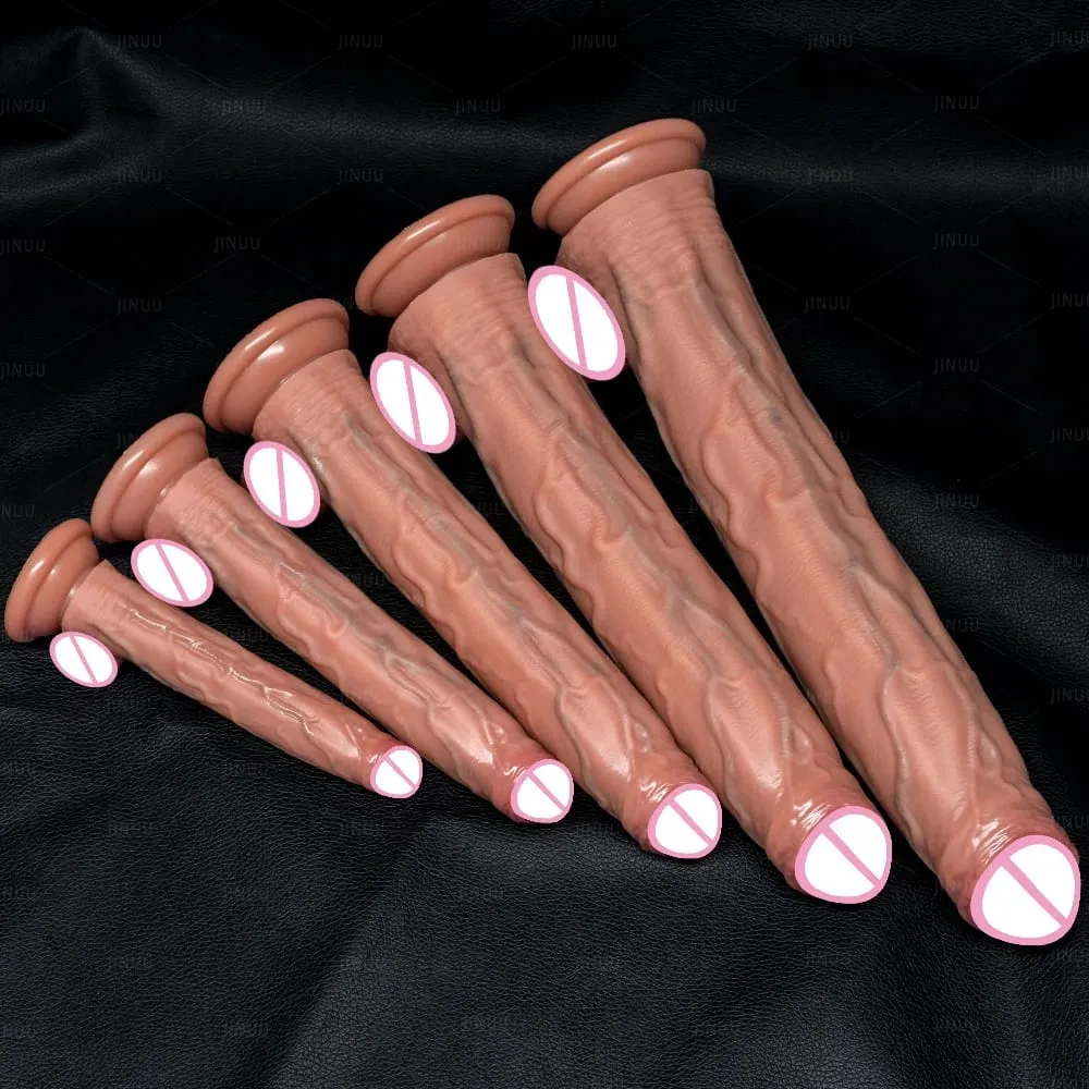 Grand godemiché réaliste en Silicone, 5 tailles, ventouse, énorme pénis, pour Couples, Masturbation, bite douce, femme, homme, jouet sexuel Anal pour adulte — image 1