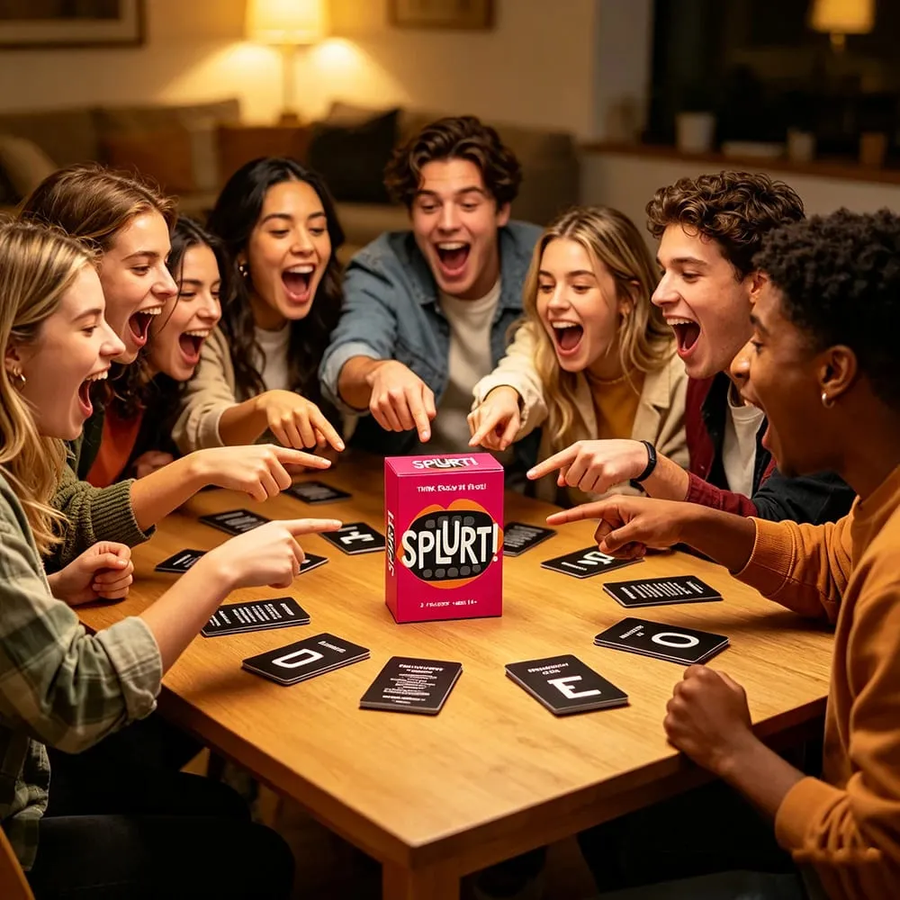 Gicler ! Jeu de cartes au rythme rapide – Pensez vite, dites-le, jeu de société de stratégie de première partie, activité de groupe pour la famille et les enfants, jouets cadeaux